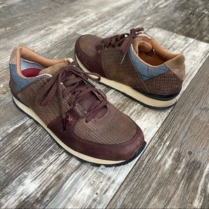 Twisted X Womens Sz 7 Western Athleisure Sneaker Brown Tawny Shoes Leather